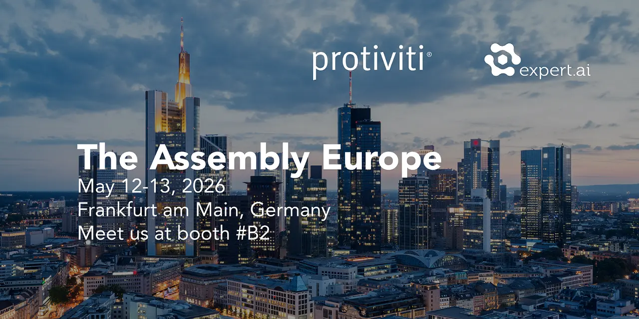Expert.ai and Protiviti at ACAMS &ndash; THE ASSEMBLY EUROPE 2026